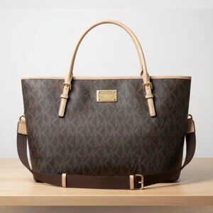 Michael Kors Jet Set Travel Tote with an optional crossbody/stroller